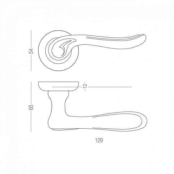 РУЧКА ДЛЯ ДВЕРЕЙ НА РОЗЕТЦІ PRIMA Київ