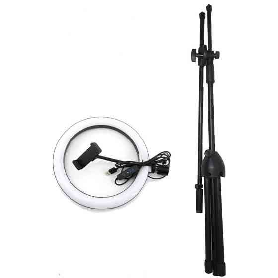 Кільцева лампа 26см на стійці журавель 200см AC Prof Київ