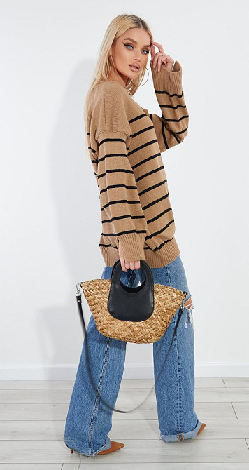 Свитер в полоску с мысом (42-46) Киев - изображение 3