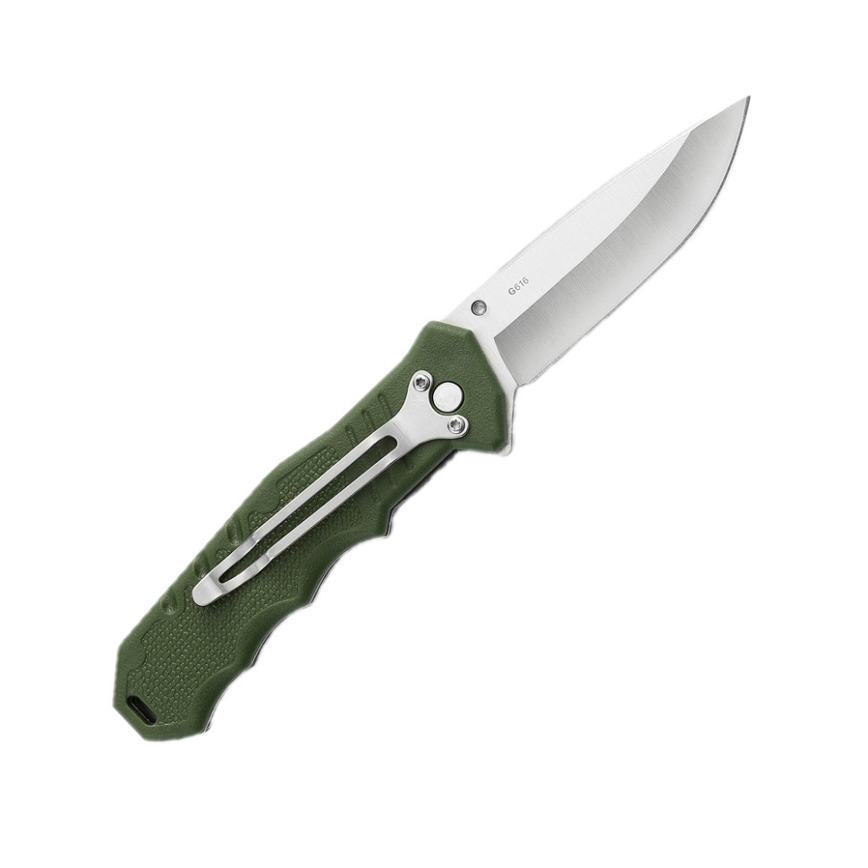 Ніж складаний кишеньковий Ganzo G616-GR (7.9 см) 440C / ABS зелений Киев - изображение 2