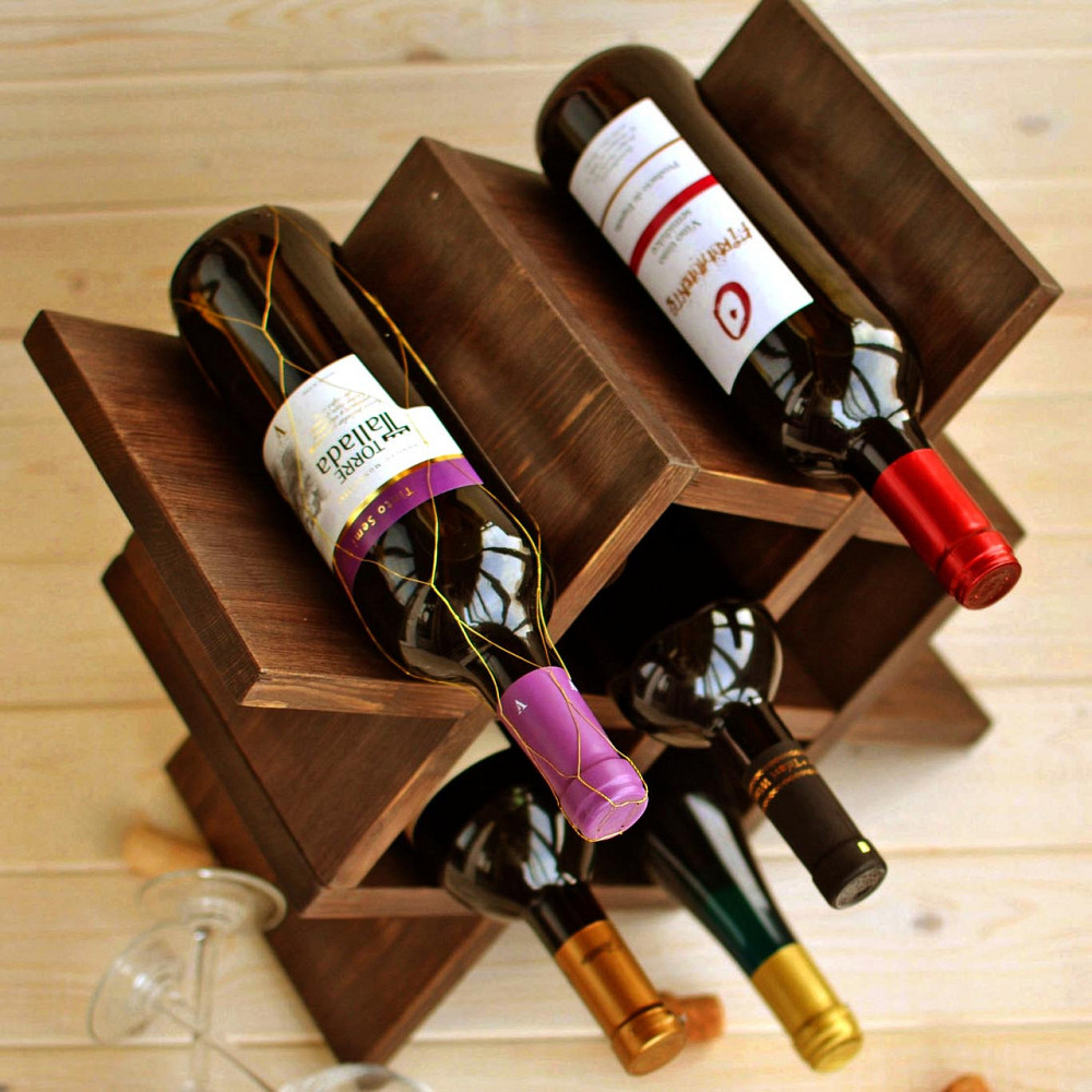 Настільна винна полиця "Альма" латте Миколаїв - фото 1