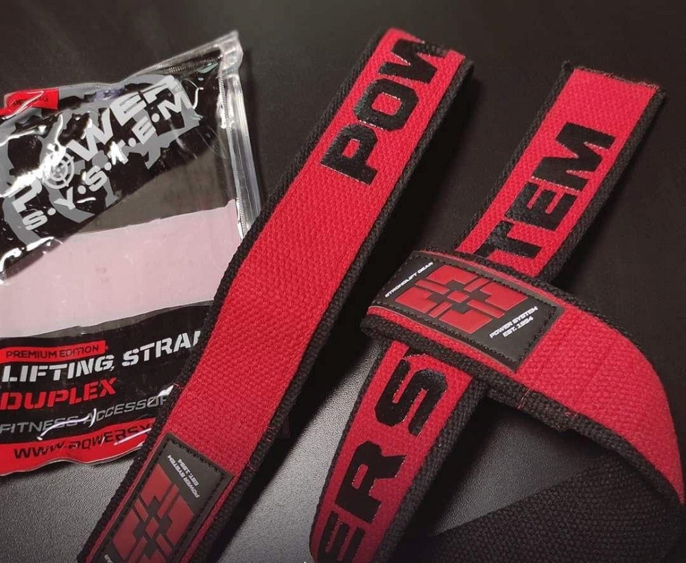 Лямки для тяги Power System PS-3401 Lifting Straps Duplex Black/Red Кам'янське - фото 3