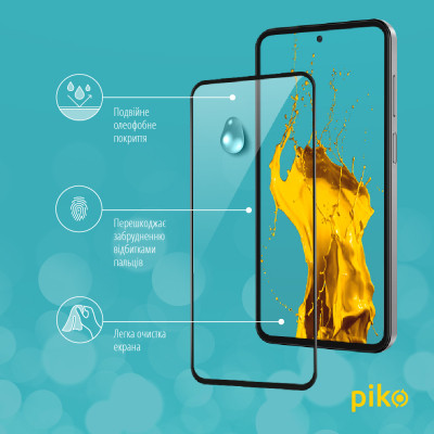 Скло захисне Piko Full Glue Samsung M35 Black (1283126593871) Вінниця - фото 4