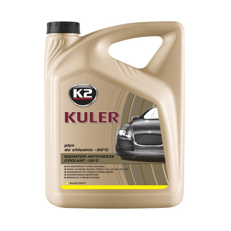 Антифриз K2 Kuler Long Life G13 -35°C жовтий готовий 5л Львів - фото 1