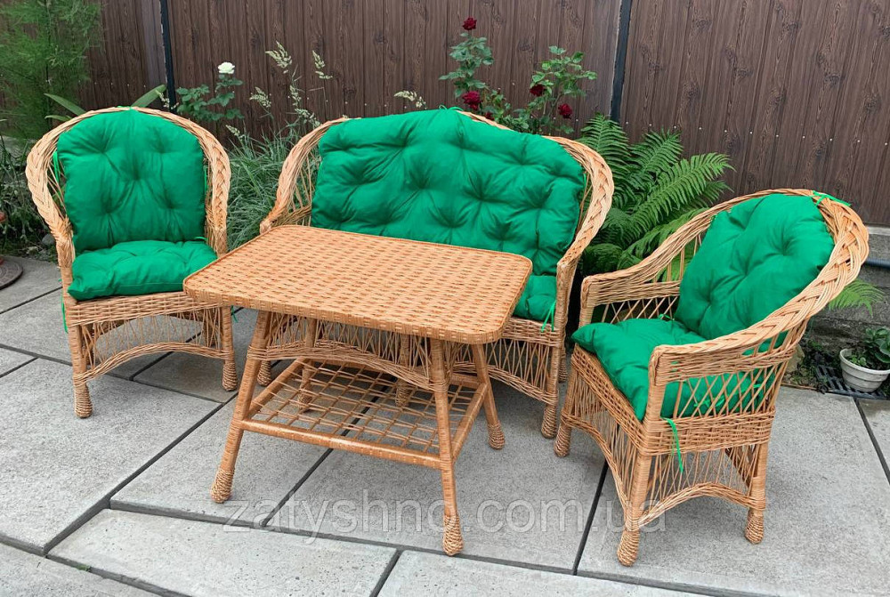 Мебель из лозы, комплект с подушками Киев - изображение 9