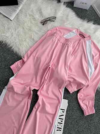Жіночий прогулянковий костюм-двійка: кофта та штани трикотаж Рожевий, 50/52 Одеса