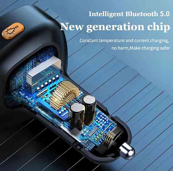 C22 Bluetooth FM-передатчик MP3-плеер PD Type-C + Dual USB Автомобильное зарядное устройство Киев