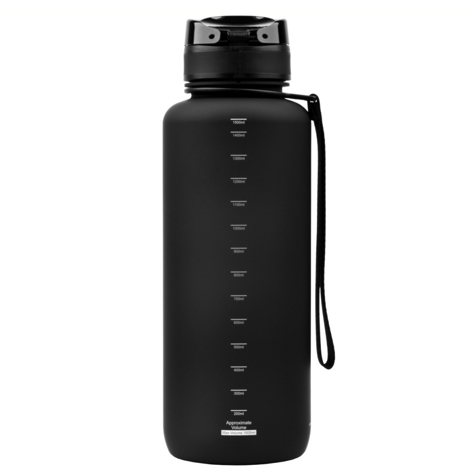 Пляшка для води UZSPACE 3056(Black) 1500 мл, чорна Вінниця - фото 2