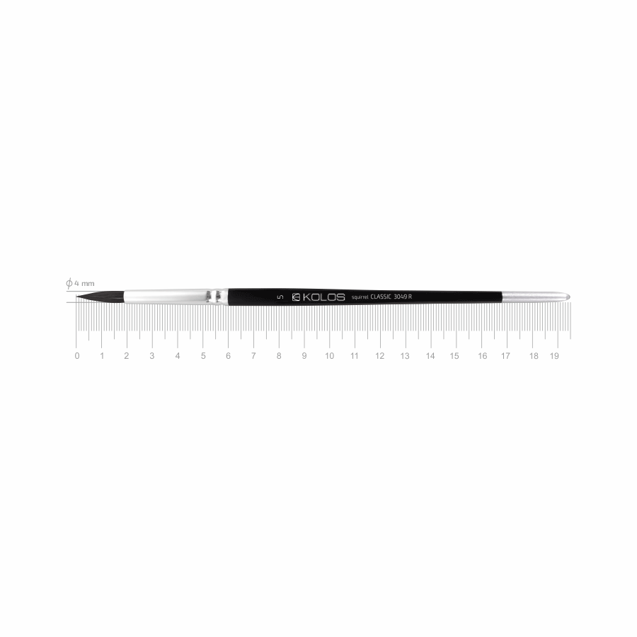 Кисть белка круглая Classic 3049R No 5 короткая ручка KOLOS Киев - изображение 1