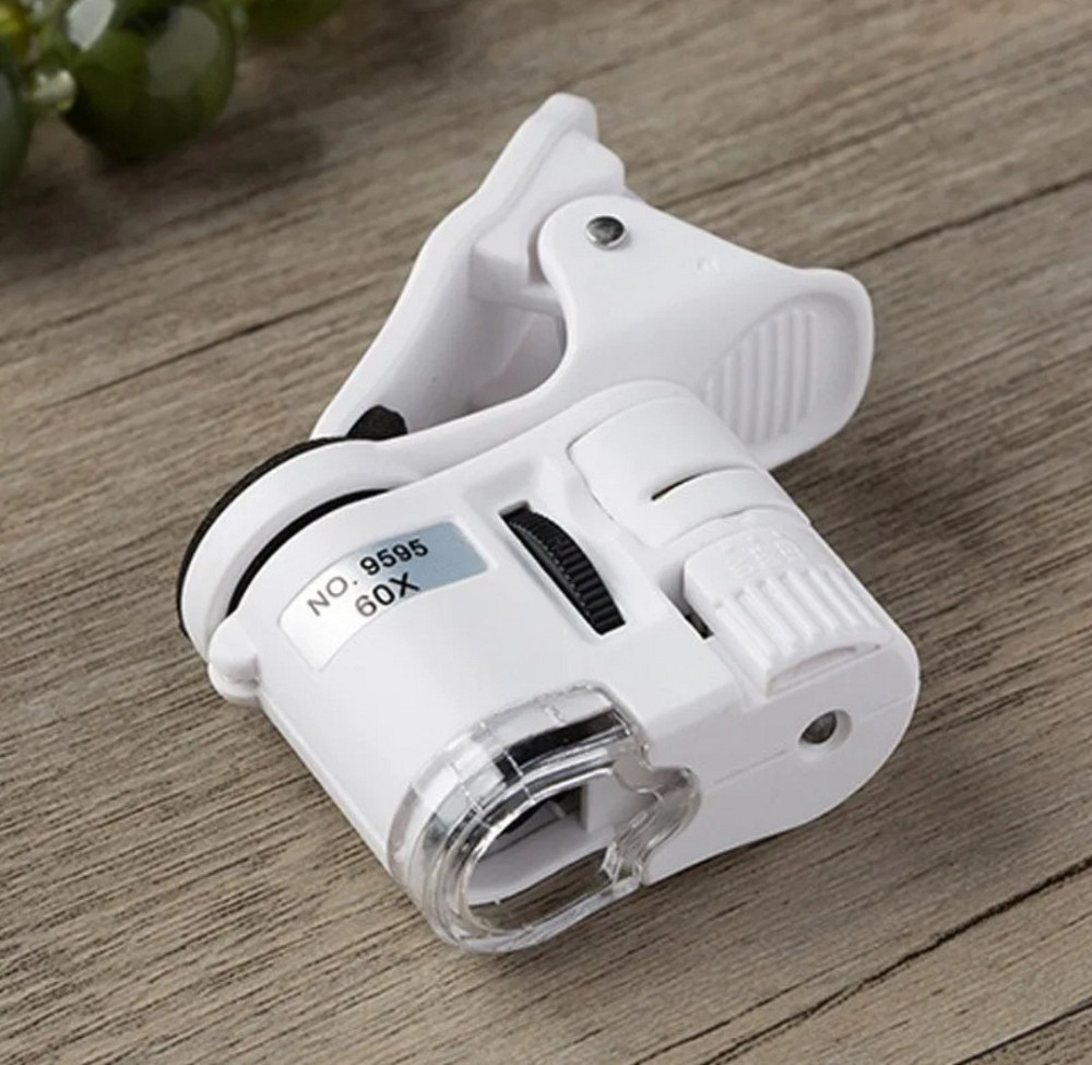 Мікроскоп 60X з кліпсою для мобільного телефона та підсвіткою Київ - фото 6