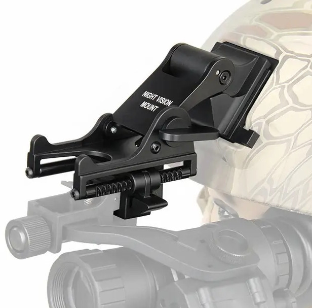 Кріплення Rhino mount на шолом для ПНБ з роз'ємом NVG (для PVS-7, PVS-14) Метал Чорний Вінниця - фото 1