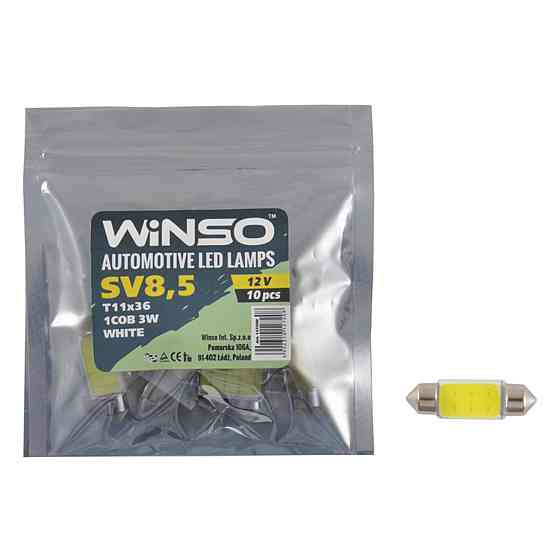 LED автолампа Winso 12V COB SV8.5 T11x36, 10шт Київ