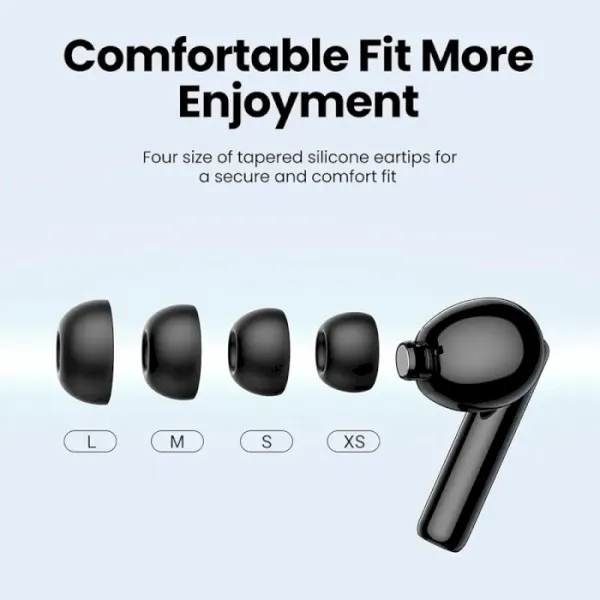 Беспроводные наушники UGREEN WS106 HiTune T3 Active Noise-Cancelling Wireless Earbuds, IPX5, Black(UGR-90401) Киев - изображение 18