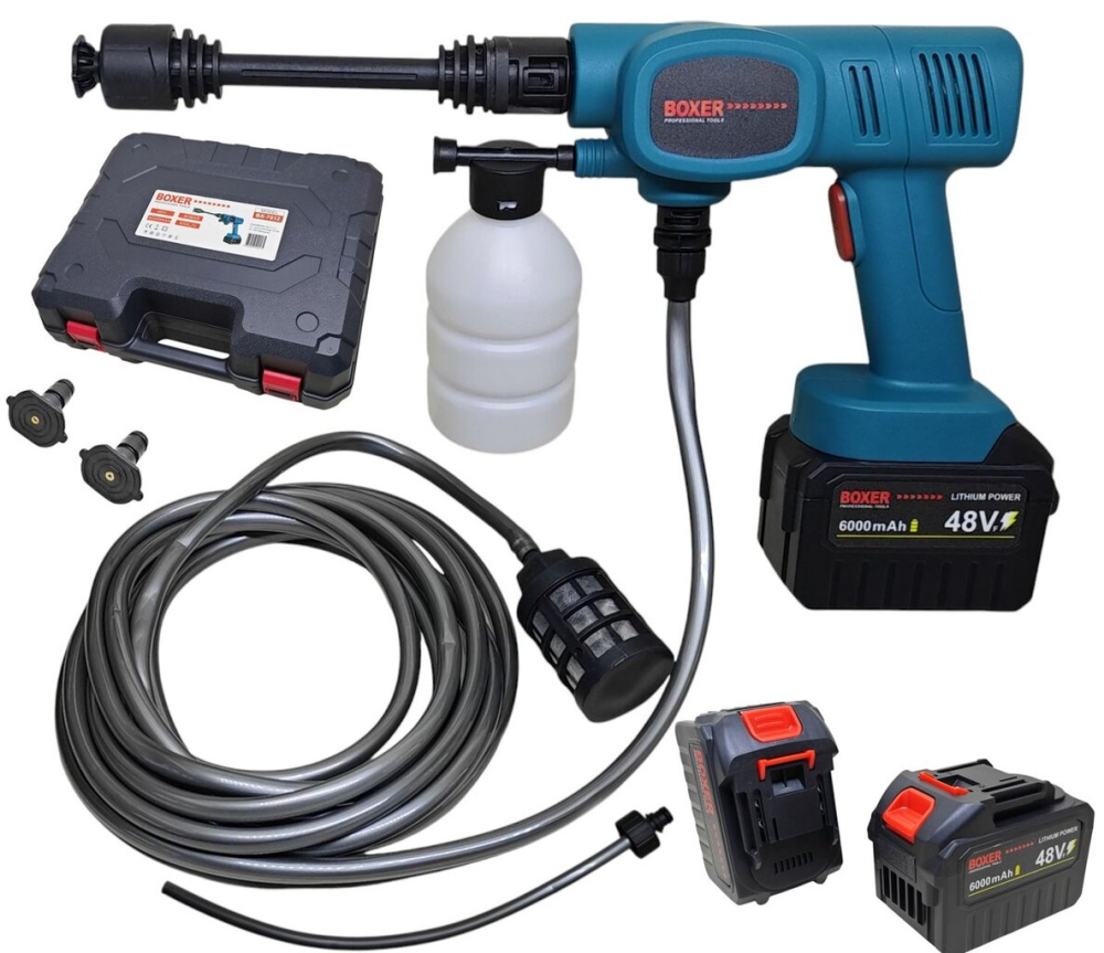 Акумуляторна автомийка високого тиску BX-7012 з 2 акумуляторами 48 Вольт, потужність 550 Вт, витрата води 4 л/хв Одеса - фото 7