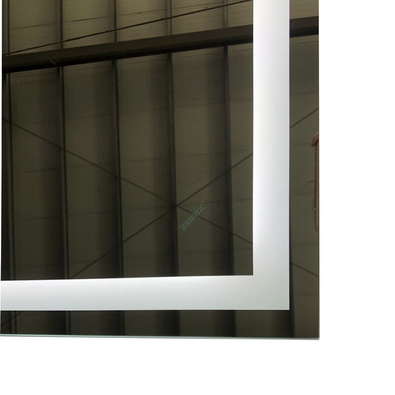 Зеркало Zerix Kubix MR03-80x60-REVERSE с LED Touch, Anti-fog, диммером, регулятором яркости (ZX6053) Киев - изображение 2
