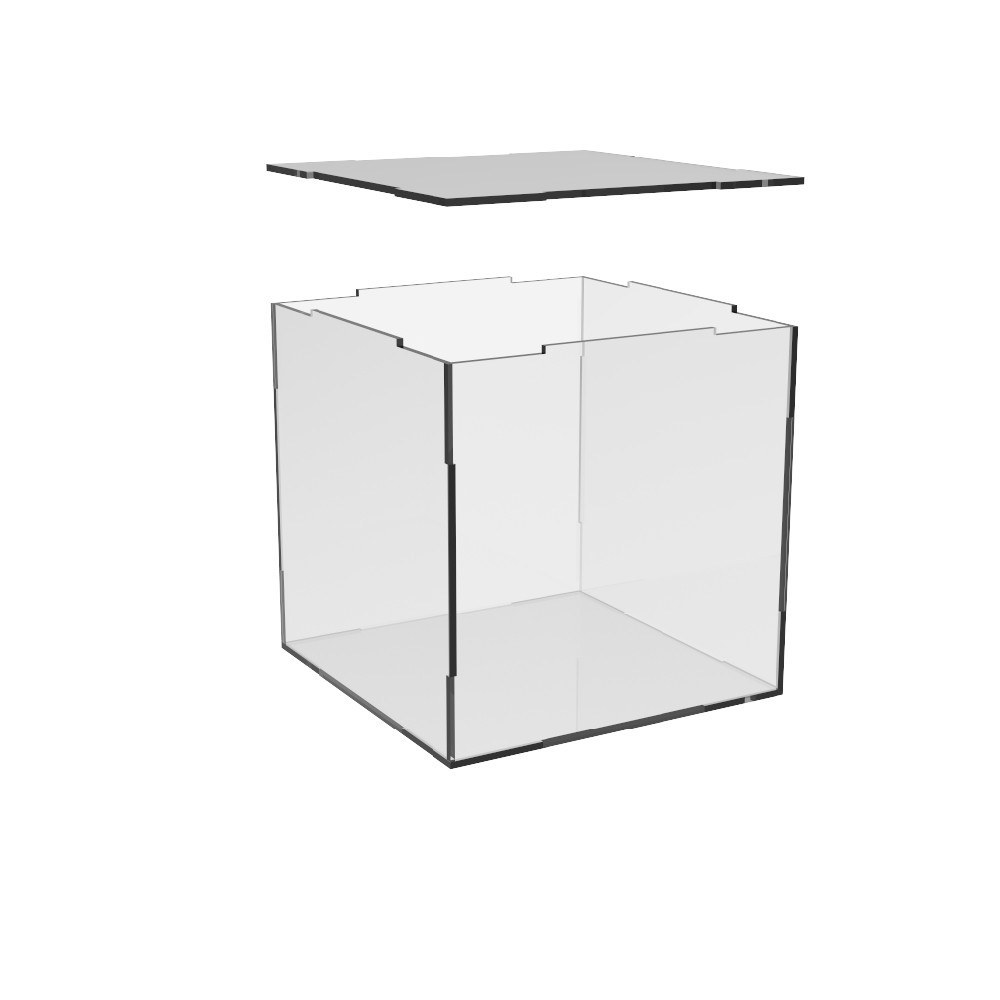 Коробка акриловая EKOSTAR 150х150х150 с крышкой Киев - изображение 4