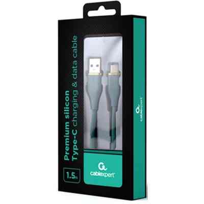 Дата кабель USB 2.0 AM to Type-C 1.5m 2.1A Cablexpert (CC-USB2S-AMCM-1.5M-G) Вінниця