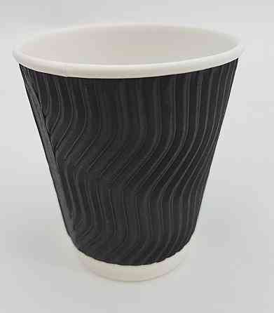 Стакан гофрований 175мл " Чорний "Маестро (20 шт) Харків