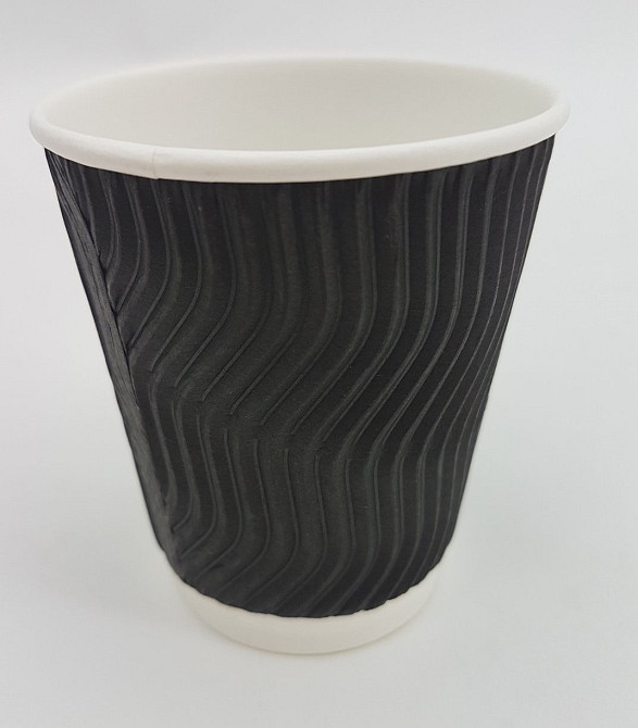 Стакан гофрований 175мл " Чорний "Маестро (20 шт) Харків - фото 2