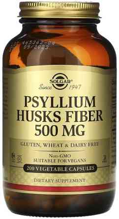 Подорожник Solgar Psyllium Husks Fiber 500 мг 200 вег капсул Київ