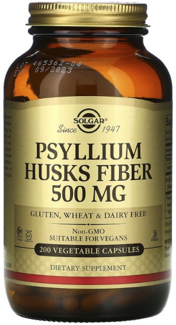 Подорожник Solgar Psyllium Husks Fiber 500 мг 200 вег капсул Київ - фото 1