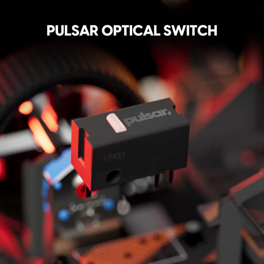 Ігрова миша Pulsar Pro Series BUZZ-X Medium, XS-1 32000 DPI, 8K, оптичні перемикачі 100 млн, Link 8K, Moonlight Gray Київ - фото 7