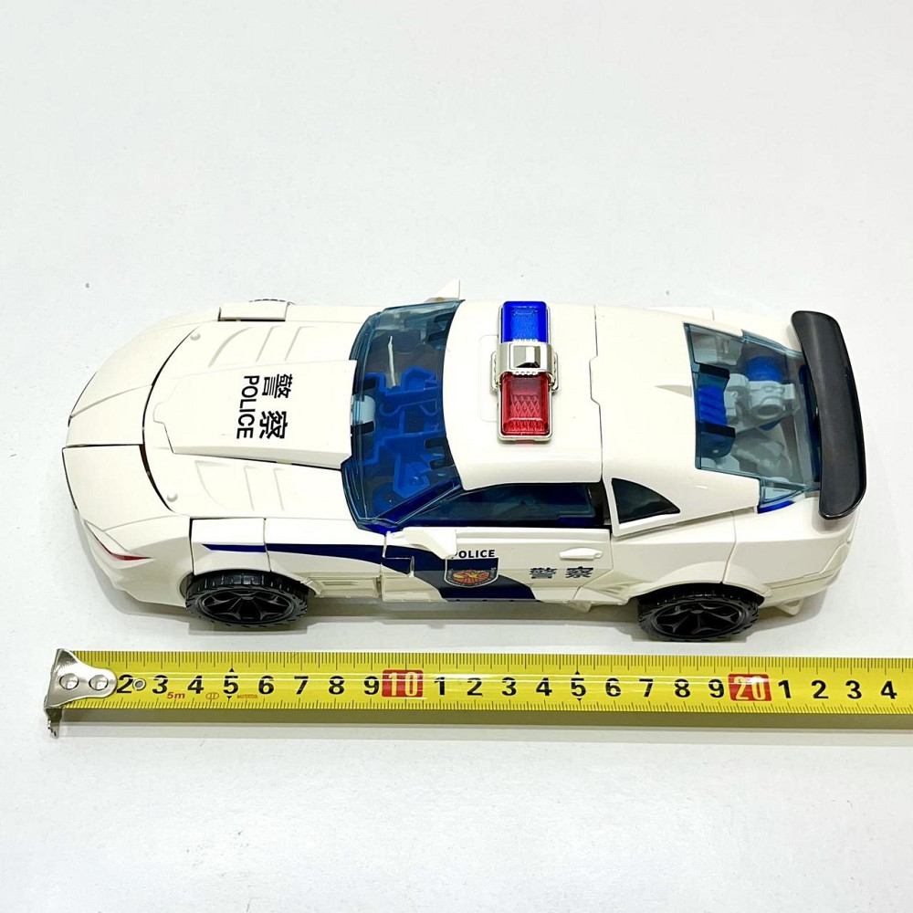 Робот-трансформер машинка 24см з аксесуарами Біло-синій (JJ707A-B-C) Чернігів - фото 4