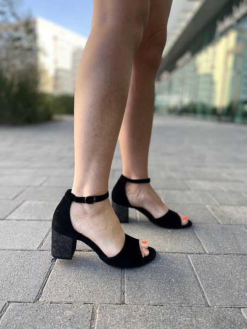 Nivelle Босоніжки жіночі NIVELLE 1468/6015-6033 чорний/срібні (літо, замша натуральна) (3703) 3 Коломия - фото 8