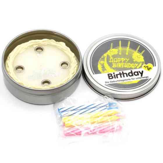 Свічка "Happy Birthday" у металевій баночці Рівне