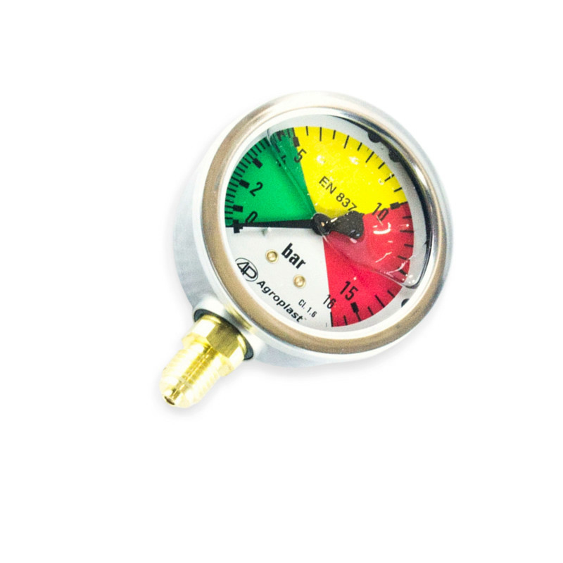 Манометр распределителя давления (М12*1,5) 0-10bar fi60 (221254) глицериновый Мукачево - изображение 1