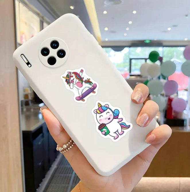 Наклейки «Единороги» в рулоне, 500 шт | 10 дизайнов, Ø 2.5 см, самоклеящиеся стикеры Киев - изображение 3