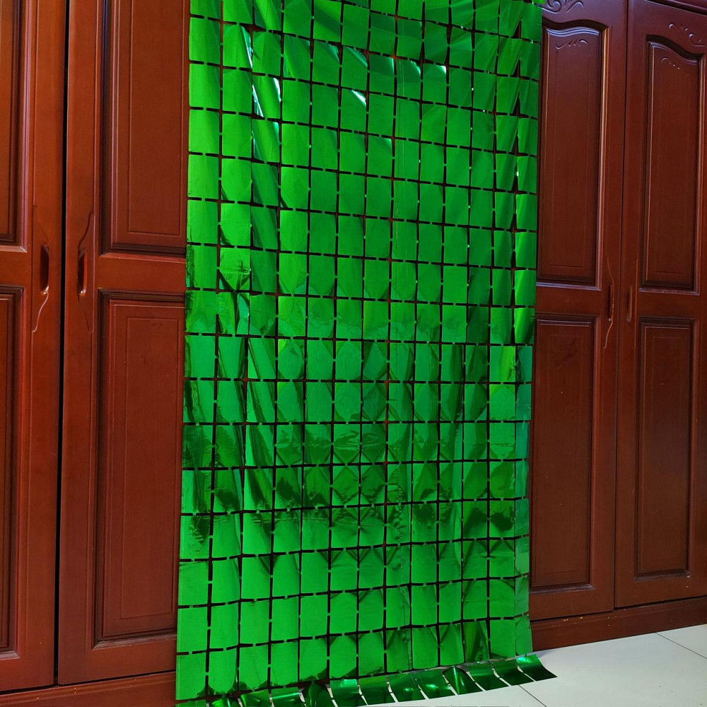 Дождик на фотозону кубиками 2 м на 1 м зеленый Киев - изображение 5