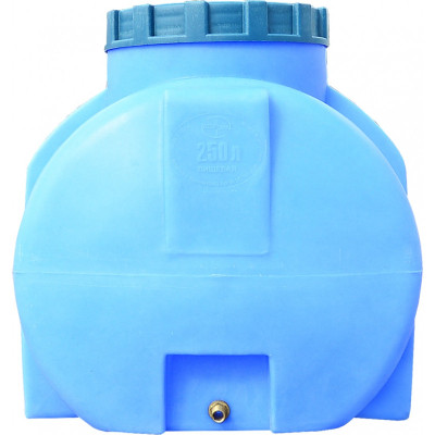 Ємність для води Пласт Бак горизонтальна харчова 250 л синя (12463) Вінниця - фото 2