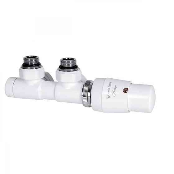 Комплект термостатический Vario Term TWINS 50 мм, угловой, правый, белый TSGS0206CFK/P Киев