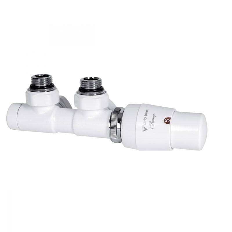 Комплект термостатичний Vario Term TWINS 50 мм, кутовий, правий, білий TSGS0206CFK/P Київ - фото 1