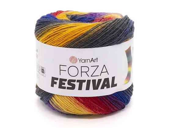 Пряжа Forza Festival 75% шерсть 25% полиамид 420м 100г 4шт/уп арт.2909 ТМ YARNART Киев