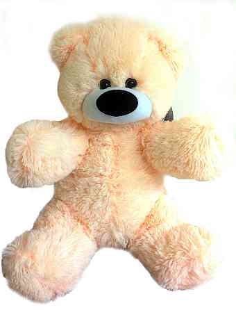 Плюшевый мишка Алина Бублик 55 см персиковый Киев