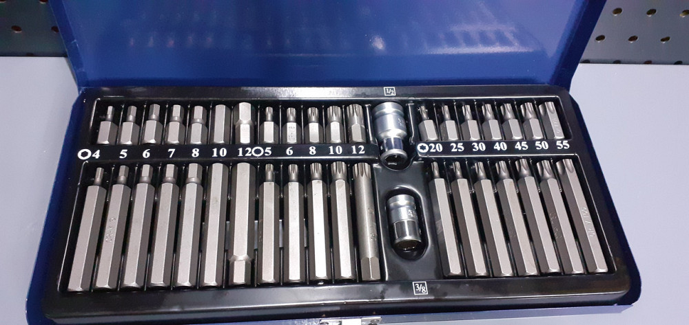 Професійний набір ударних бітів 10м TORX (Торкс) HEX (SPLINE (Сплайн) 40ед. СТАНДАРТ SDBS0040 Чернігів - фото 6