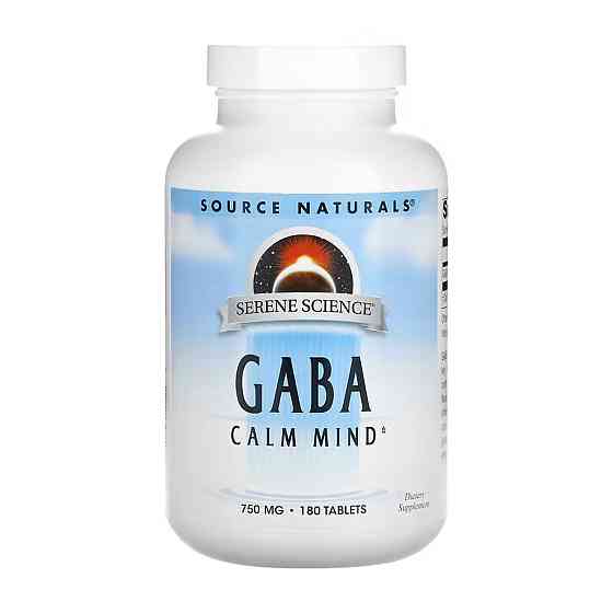 ГАМК (Гамма-аминомасляная кислота) Source Naturals Serene Science® GABA 750 mg - 180 tabs Луцк