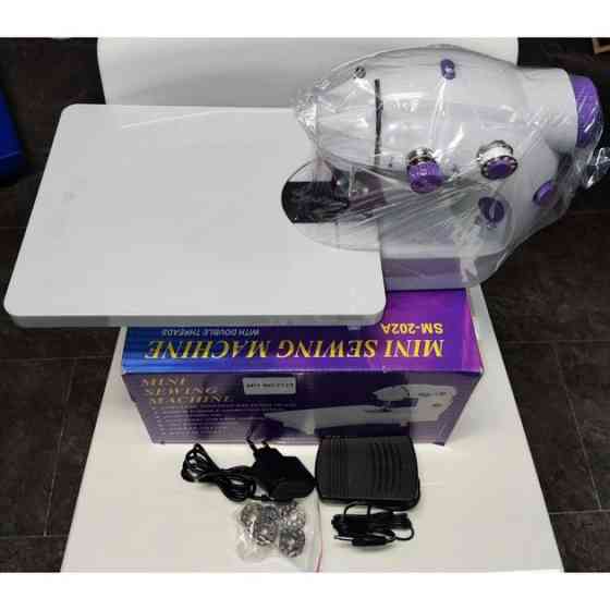 Мини швейная машинка 4 в 1 с педалью и адаптером Mini Sewing Machine FHSM 202 с доской NK-35 Львов