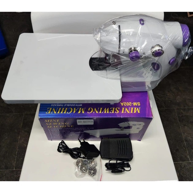 Мини швейная машинка 4 в 1 с педалью и адаптером Mini Sewing Machine FHSM 202 с доской NK-35 Львов - изображение 3