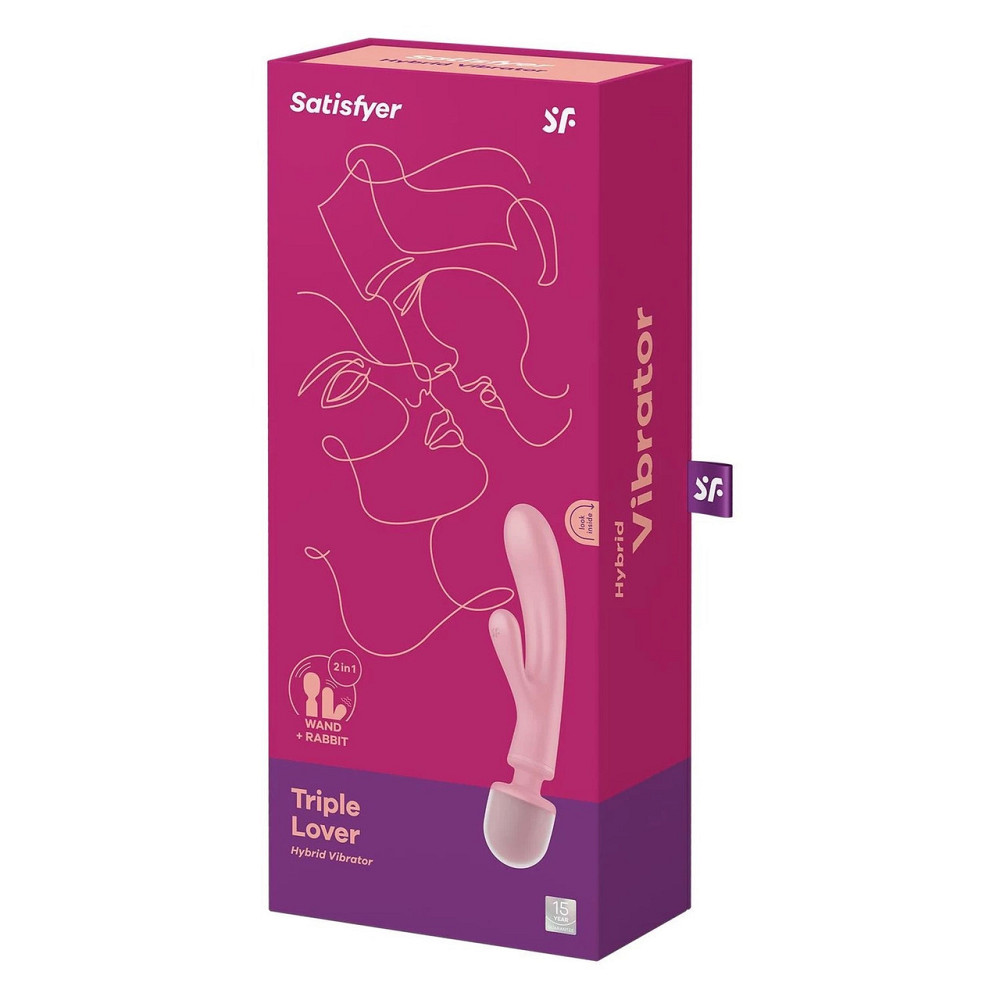 Вібратор для подвійної стимуляції Triple Lover pink Sex Aura Київ - фото 1