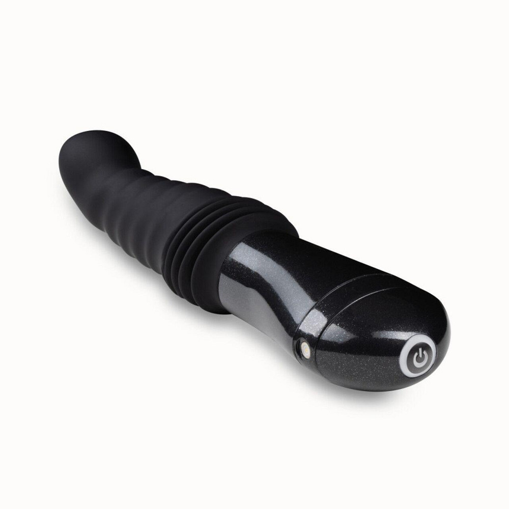 Пульсатор Blush Temptasia – Lazarus Thrusting Dildo – Black, ребристый ствол, 3 скорости Sex Aura Киев - изображение 6