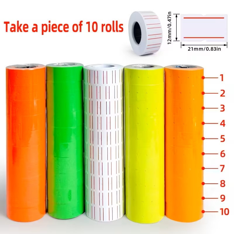 Самоклеючі ценники 10 рулонів по 500 шт для етикеток Київ - фото 2