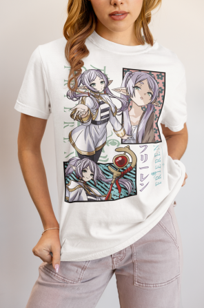 Футболка аниме Аниме Гифтс Ферн Старк оверсайз (S/M/L) Черний AnimeJ0699 Днепр