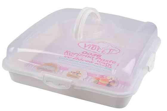 Тортівниця Violet House 0036 Каризма White 13х38х38 см (6900231) Київ