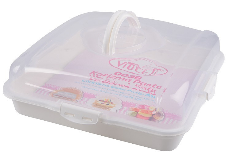 Тортівниця Violet House 0036 Каризма White 13х38х38 см (6900231) Київ - фото 3