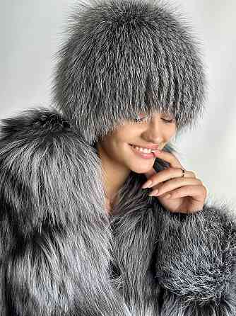 Шапка зимняя меховая женская сноп Снежана Серый Харьков