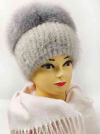 Хутряна жіноча шапка кубанка Ліа Сірий Харків