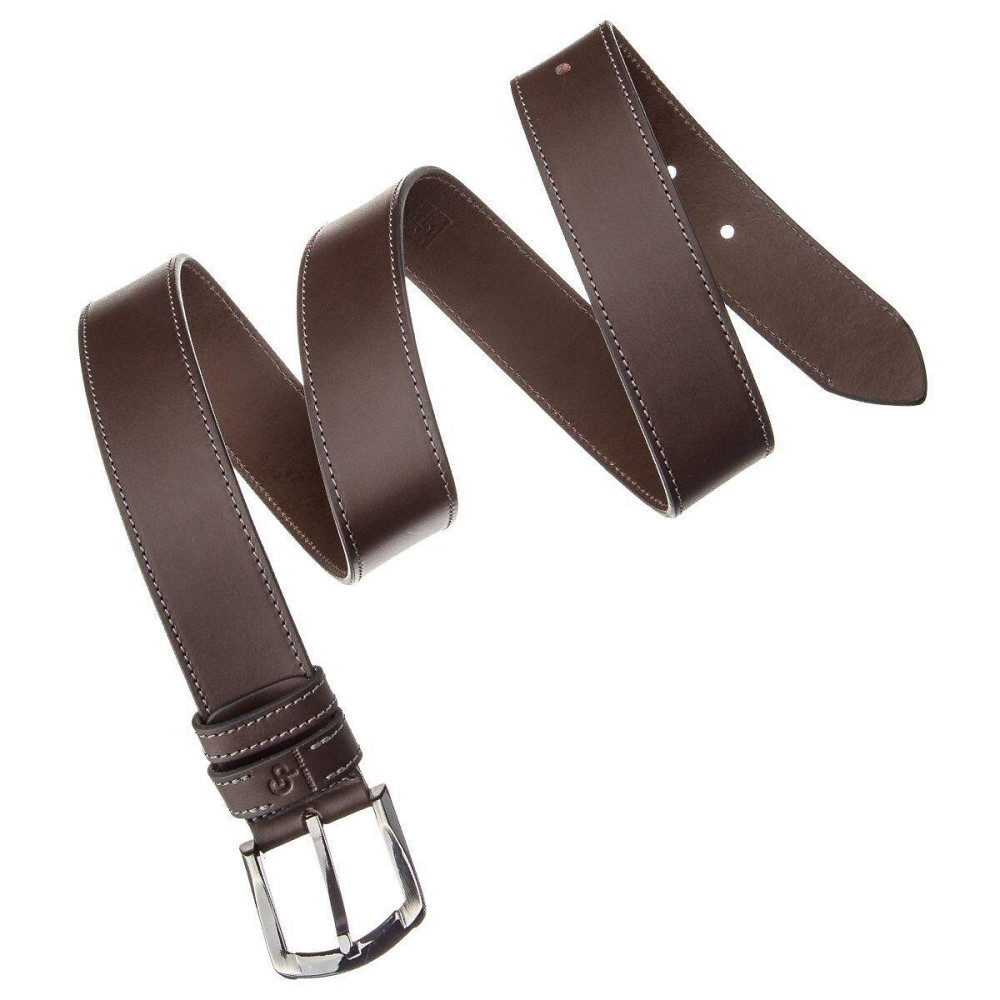 Ремень мужской GRANDE PELLE 11158 джинсовый Коричневый Киев - изображение 1